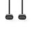 Nedis CCGP60700BK10 cabo USB 1 m 2.0 USB-C Preto_2