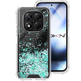 Capa Mistercapas para Xiaomi Redmi Note 14 Pro 5G Purpurina | Azul Turquesa - 1