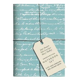 Jane Austen, Ada Lovelace, Mary Shelley Handwriting Notebook Set - 1