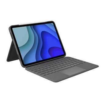 Teclado para Dispositivos Móveis Logitech Folio Touch | Cinzento - 1