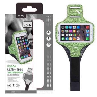 Armband Universal MTK 5,0'' a 6,0'' Polegadas WaterProof Ultra Thin em Verde - 1