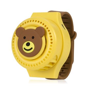 Relógio Portátil DAM | Bateria de 300mAh | 3 Velocidades | Urso - Castanho - 1