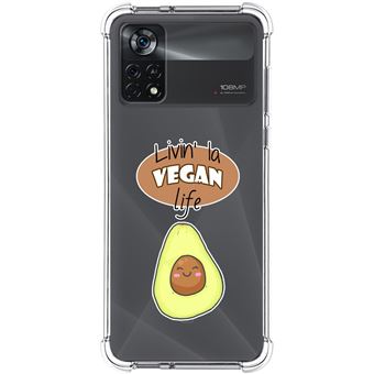 Capa Tumundosmartphone de silicone anti-choque para Xiaomi POCO X4 Pro 5G design Vegan Life desenhos - 1