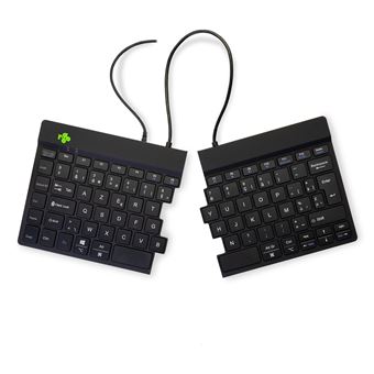 Teclado com Fios R-Go Tools Teclado ergonómico R-Go Split Break v2 com software de pausa, teclado dividido, AZERTY (BE), com fio, preto | Idioma: Belga | Preto - 1