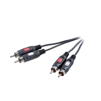 Cabo de Áudio Vivanco RCA connection, stereo, 5m | Preto - 1