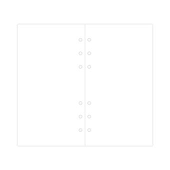 Recarga Personal Filofax Liso | 100 Folhas | 80Gr - Branco 132451 - 1