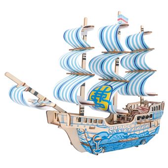 Puzzle 3D HSMY de 71 Peças XA-G044H - Barco - 1