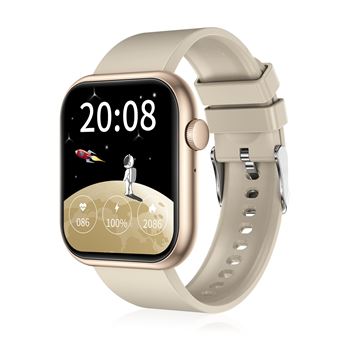 Smartwatch DAM QX7 Pro | Chamadas Bluetooth | Multidesportos | Monitor de Frequência Cardíaca | O2 | glicose e Pressão arterial | 4x1,1x4,7 cm - Branco - 1