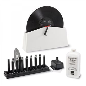 Máquina de Limpeza de Discos de Vinil Knosti K-3500 com Manivela e Incluí Liquido de Limpeza Branca - 1