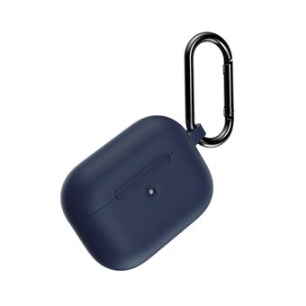 Capa Magunivers | Silicone líquido elegante simples com fivela Azul escuro para Apple AirPods Pro - 1