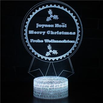 Lâmpada 3D HSMY | Infantil | Multicolorido com Controlo Remoto | Natal | 662 - 1