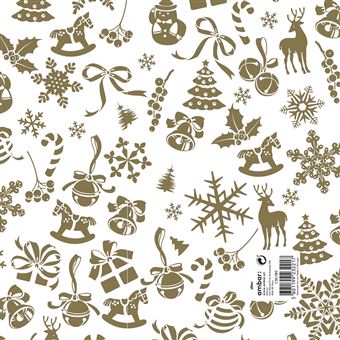 Resma de Papel Natal Ambar Xmas Symbols C30/391 | 25 Folhas - 1