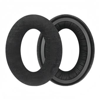 Almofadas para Auscultadores V-REEL para Sennheiser G4ME ZERO PC350 HD380PRO PXC350 PXC450 | Cinza Escuro | Tecido de Algodão - 1