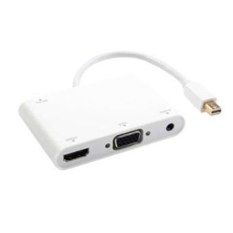 15cm 4K x 2K Mini Display to VGA Audio HDMI Adapter Cable - 1