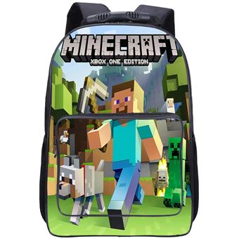 Mochila Escolar DreamWorks | Minecraft | 30 x 18 x 44 cm | Multicolorido 1837 - 1