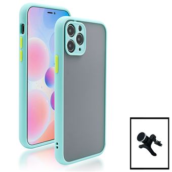 Kit Capa Traseira Proteção Camara + Suporte Magnético Com Pernas G4M para iPhone 13 Mini - Azul Claro - 1