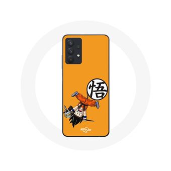 Capa Maniacase para Samsung Galaxy A32 5G com o personagem Goku quando criança do anime Dragon Ball Z - 1