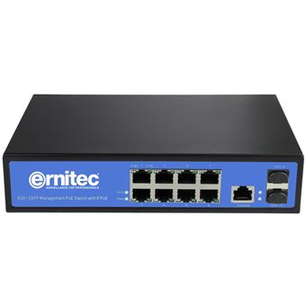 Switch de Rede Ernitec ELECTRA-M08 | Azul - 1