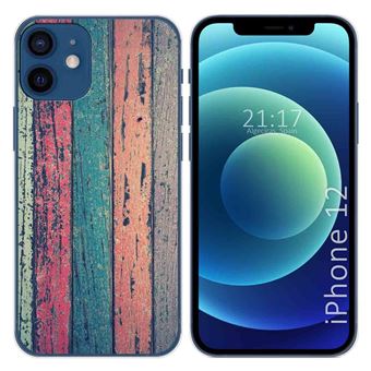 Capa Tumundosmartphone de Gel TPU para iPhone 12/12 Pro (6.1) Design de madeira 10 desenhos - 1