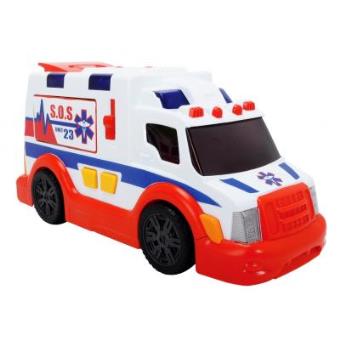 Ambulância Dickie Toys Azul e Vermelho e Branco