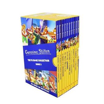 Geronimo Stilton The 10 Book Collection Series 3 Box Set A Cheesecoloured Camper Van, The Mona Mousa Code  Surf'S Up, Geronimo Geronimo Stilton  Series 3 - 1