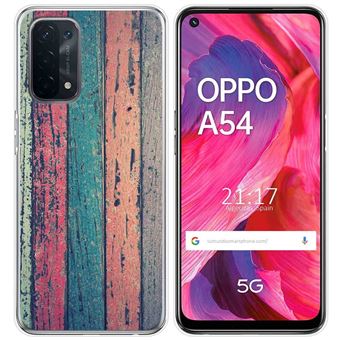 Capa Tumundosmartphone de gel TPU para Oppo A54 5G / A74 5G Design de madeira 10 desenhos - 1