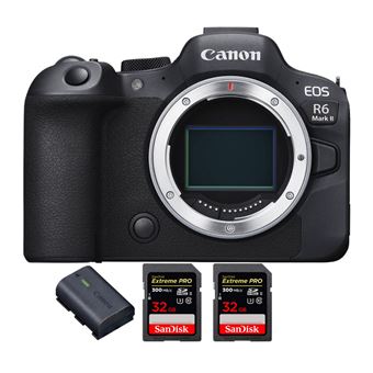 Canon EOS R6 Mark II ( R6II ) + 2 SanDisk 32GB Extreme PRO UHS-II 300 MB/s + 1 Canon LP-E6NH + PDF 20 Técnicas para Melhorar as suas Fotografias - 1