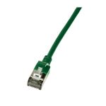 cabo de rede LogiLink Slim U/FTP 0,5 m Cat6a U/FTP (STP) Verde