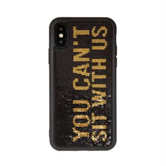 Capa Benjamins Sequins Quote para iPhone XR You can't sit with us - 1