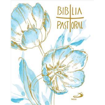 Nova Bíblia Pastoral - Bolso - Floral Azul - 1