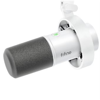 Microfone Dinâmico Fifine XLR Studio K688 USB para PC | Branco - 1