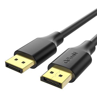 Cabo DisplayPort QGeeM | 4K | 1.8 m - Preto - 1