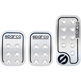 Kit Pedais Racing Sparco Corsa - Cinza - 1