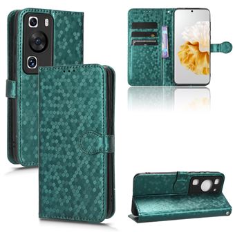 Capa FOXDOCK para Huawei P60/P60 Pro | Fecho Magnético | TPU Macio | Compartimentos para Cartões | Verde - 1