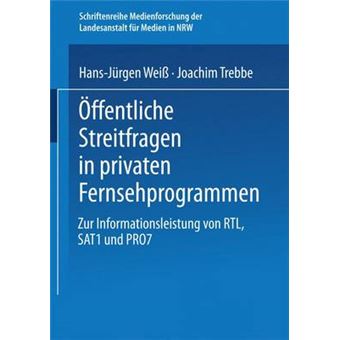 Offentliche Streitfragen in Privaten Fernsehprogrammen - Paperback / softback - 2013 - 1