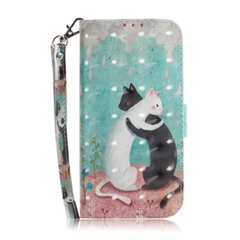 Capa Magunivers PU padrão de impressão spot decor dois gatos para Samsung Galaxy S10