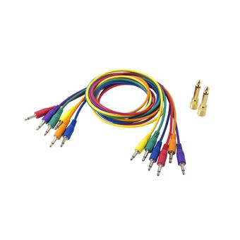 cabo de áudio Korg SQ-CABLE-6 0.75m 3.5mm 3.5mm Azul, Verde, Laranja, Roxo, Vermelho - 1