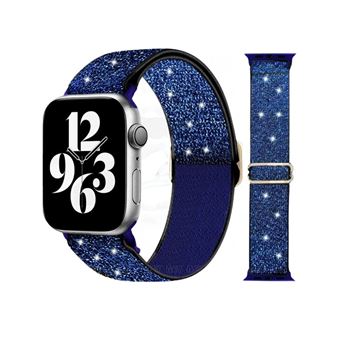 Bracelete Orysin para Apple Watch Series 9 41mm | Extensível com Brilho | Azul - 1