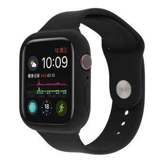 Bracelete HSMY Desportivo em Silicone para Apple Watch Series 6/ SE/ 5/ 4 | 44 mm - Preto - 1