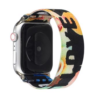 Bracelete de Nylon HSMY Elástico para Apple Watch Series 6/ SE/ 5/ 4 | 44 mm - Multicolor 1 -Tamanho L - 1