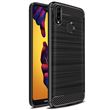 Capa Advansia para Huawei P20 Lite Capa protetor TPU Ultra Fino Silicone Carbone