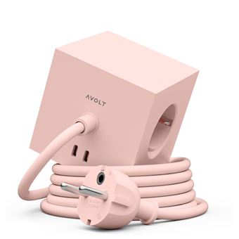 Carregador AC AVOLT Square 1 | 1.8m | new pink - 1