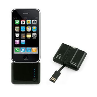 Power Bank Muvit MUBATTSECIPHONEB | 1000 mAh | Preto - 1