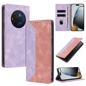 Capa FLOODKING para TCL 60 Nxtpaper Ultra | Couro Premium Bicolor | Porta-Cartões | RFID | Suporte | Rosa - 1