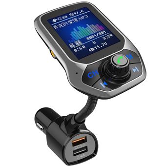Transmissor FM CHRONUS | Bluetooth | Tela colorida | QC3.0 Dual USB TF U | Preto - 1