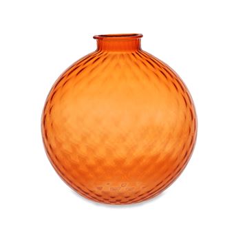 Vaso Artesanal FT FEEL THE... SFERA DRINK | Vidro Murano | Laranja | 25 cm - 1