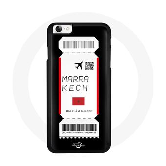 Capa Maniacase para Iphone  6 Plus design Do Cartão de embarque Marrakech Dromedary Ground Quad Preto Branco Vermelho Ball Plane - 1