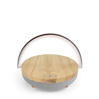 Coluna Portátil PRIXTON Speaker Light Madera | Branco, Madeira - 1