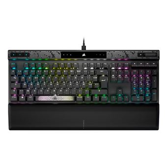 Teclado Gaming com Fios Corsair K70 MAX RGB | Idioma: Francês | Cinzento - 1