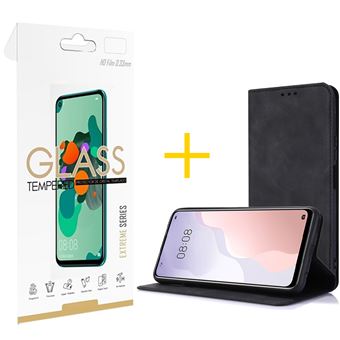 Pack skyhe 1 x Película de Vidro Temperado 2.5D + Capa para Xiaomi Redmi Note 11 Pro PRM Flip Cover - Preto - 1